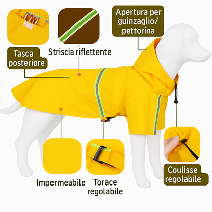 Impermeabile per cani