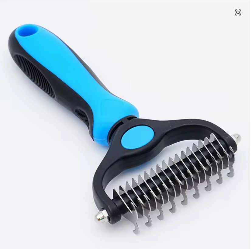 Pettine Districante 2-in-1 per Cani e Gatti