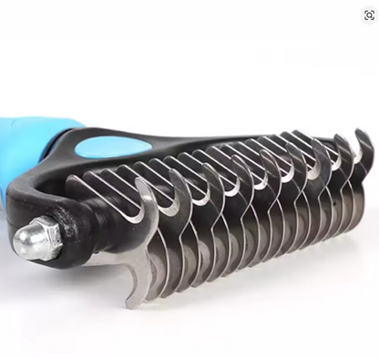 Pettine Districante 2-in-1 per Cani e Gatti